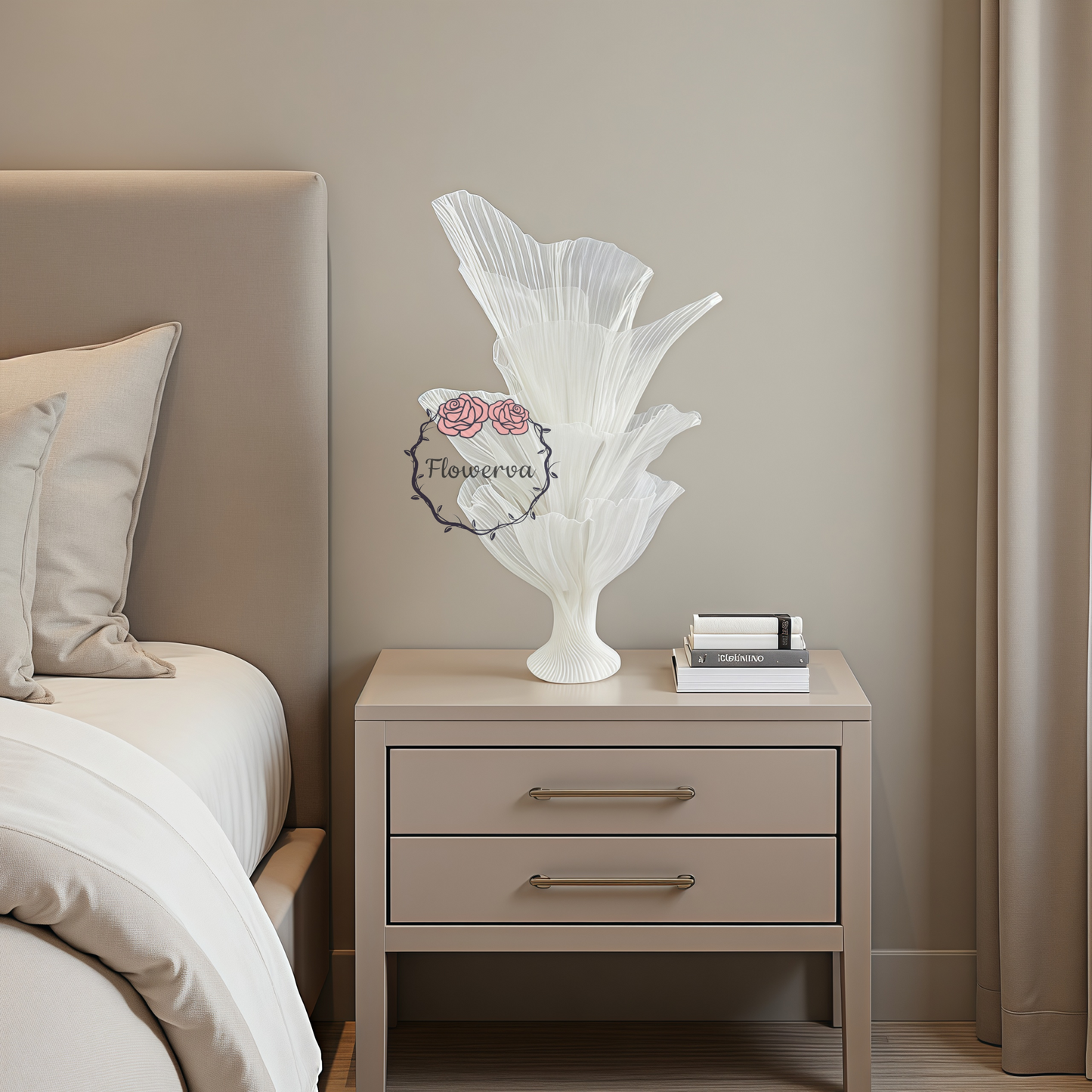 Flowerva "Romantic Light" Table Flower Wedding Decoration/Home Decor