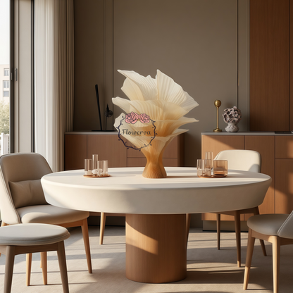 Flowerva Champagne Table Flower Wedding Table Centerpiece