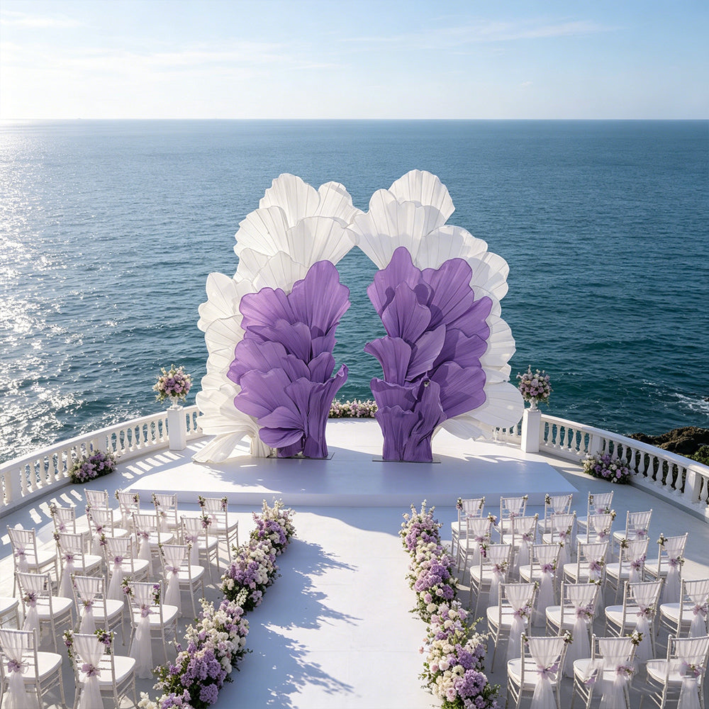 Flowerva Radiant Petal Sculpture Wedding Decor (Excluding Shelves)