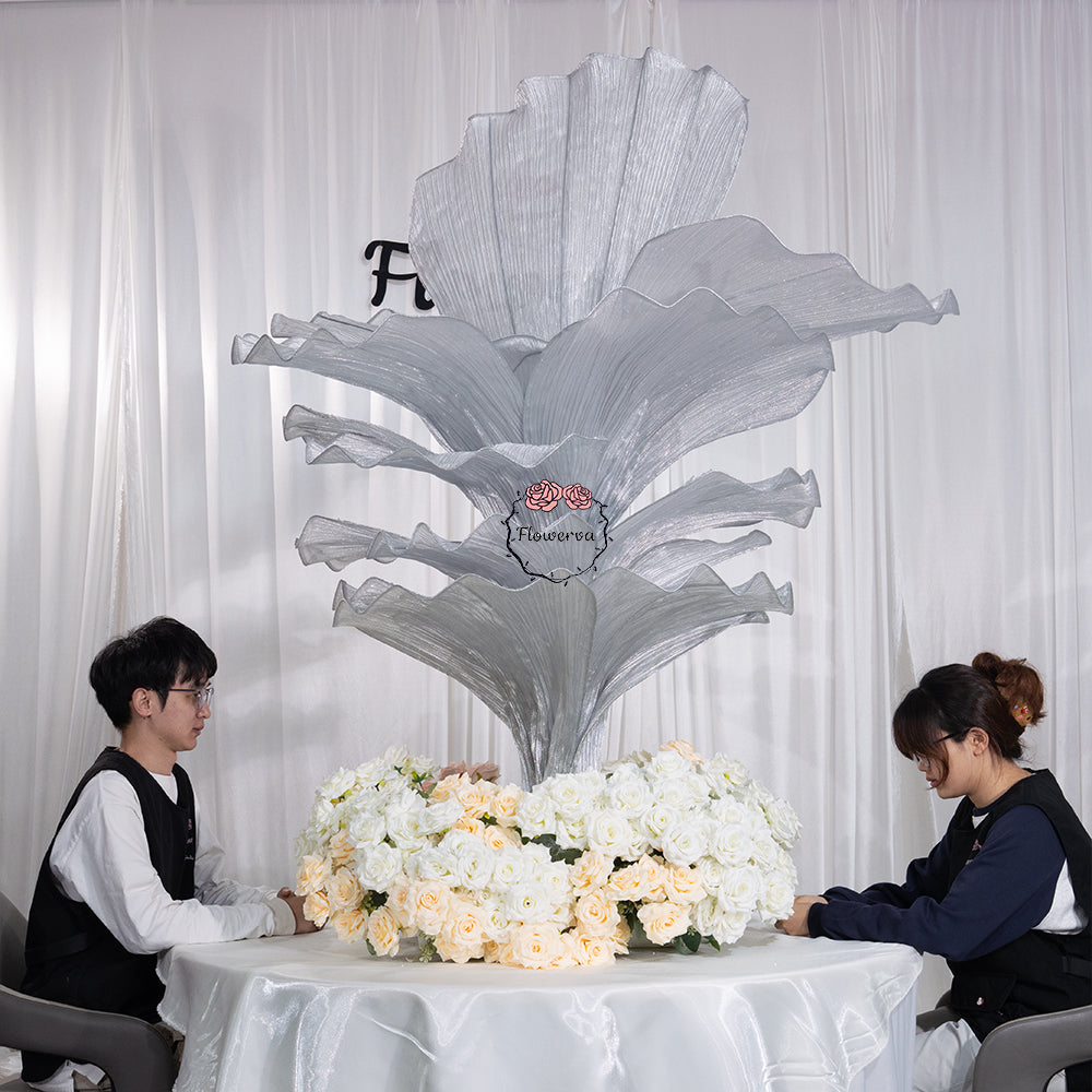 Flowerva Height Fabric Table Flower Wedding Decor(Without Flowers)