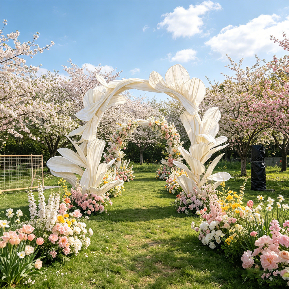 Flowerva Sculptural Petal Arch Wedding Decoration