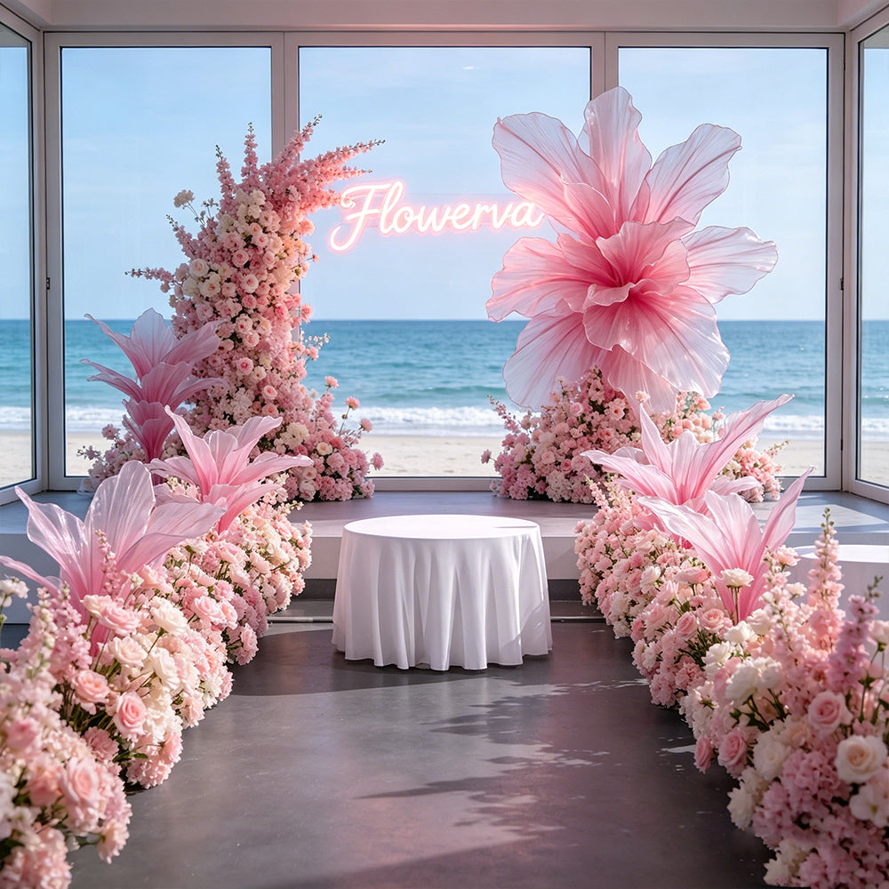 Flowerva Gradient Rose Table Flower Wedding Decoration 3.0 Upgraded Version