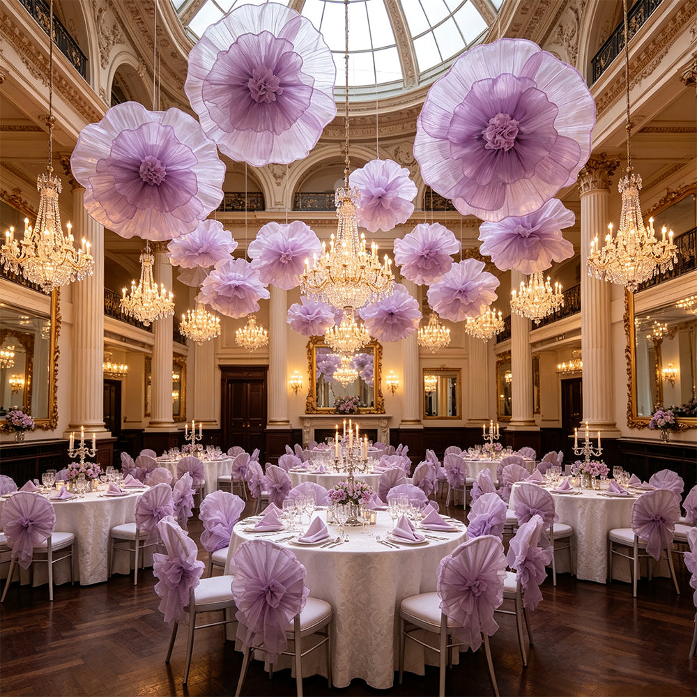 Flowerva Fabric Giant Flower Centerpiece Luxury Wedding & Event Decor