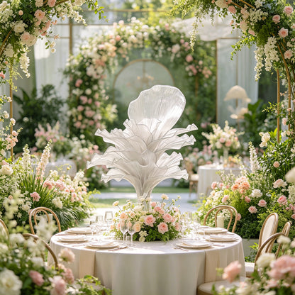Flowerva Height Fabric Table Flower Wedding Decor(Without Flowers)