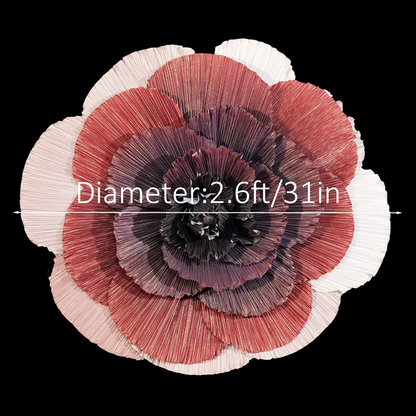 Flowerva  Multi-Layer Pleated Fabric Flower Decor