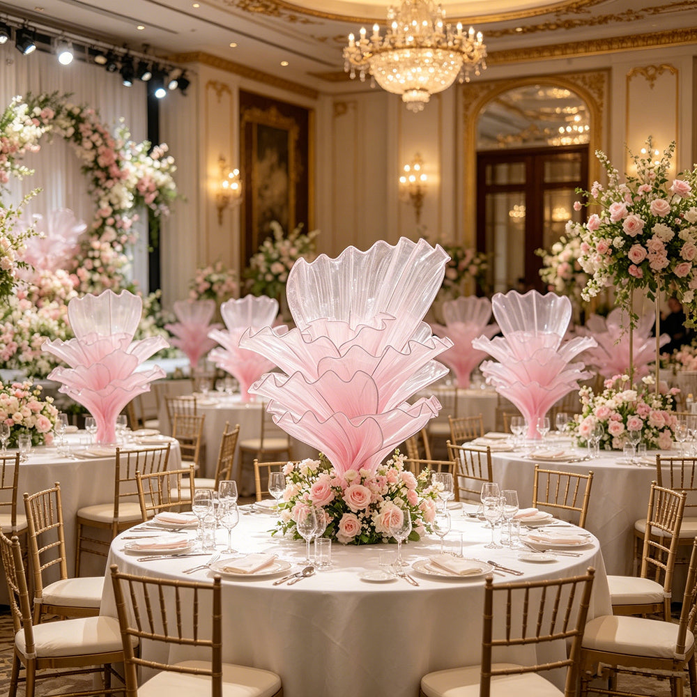 Flowerva Height Fabric Table Flower Wedding Decor(Without Flowers)