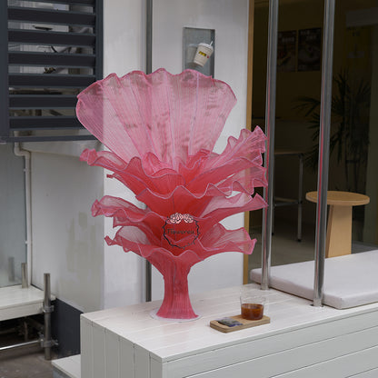 Flowerva Rose Red Table Flower Wedding Decoration (With Base)