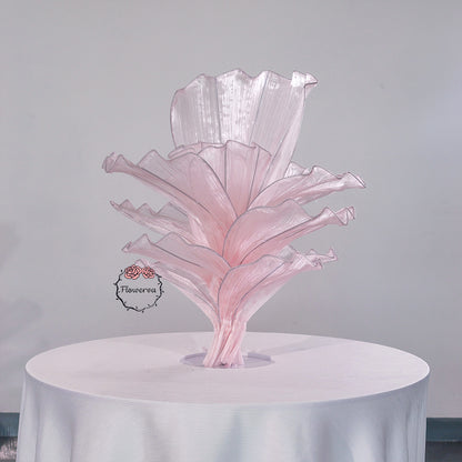 Flowerva Height Fabric Table Flower Wedding Decor(Without Flowers)