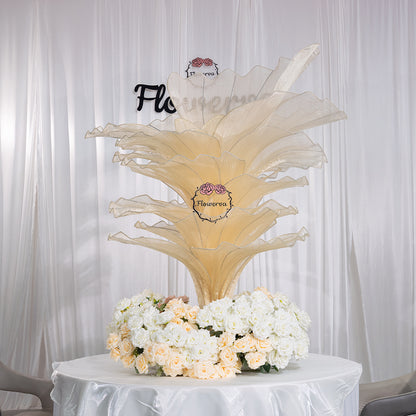 Flowerva Height Fabric Table Flower Wedding Decor(Without Flowers)