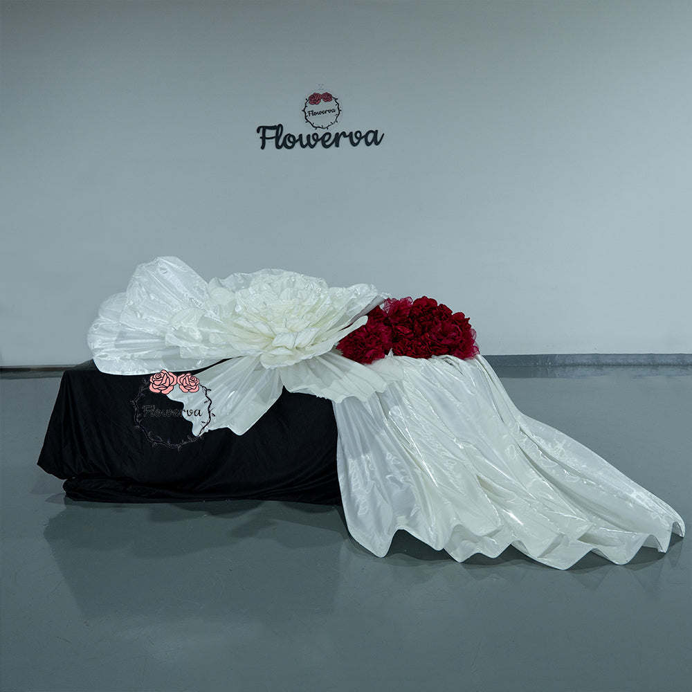 Flowerva Opulent Satin Atelier Installation Wedding Decor