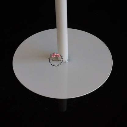 Flowerva Sturdy Matte White Base Stand