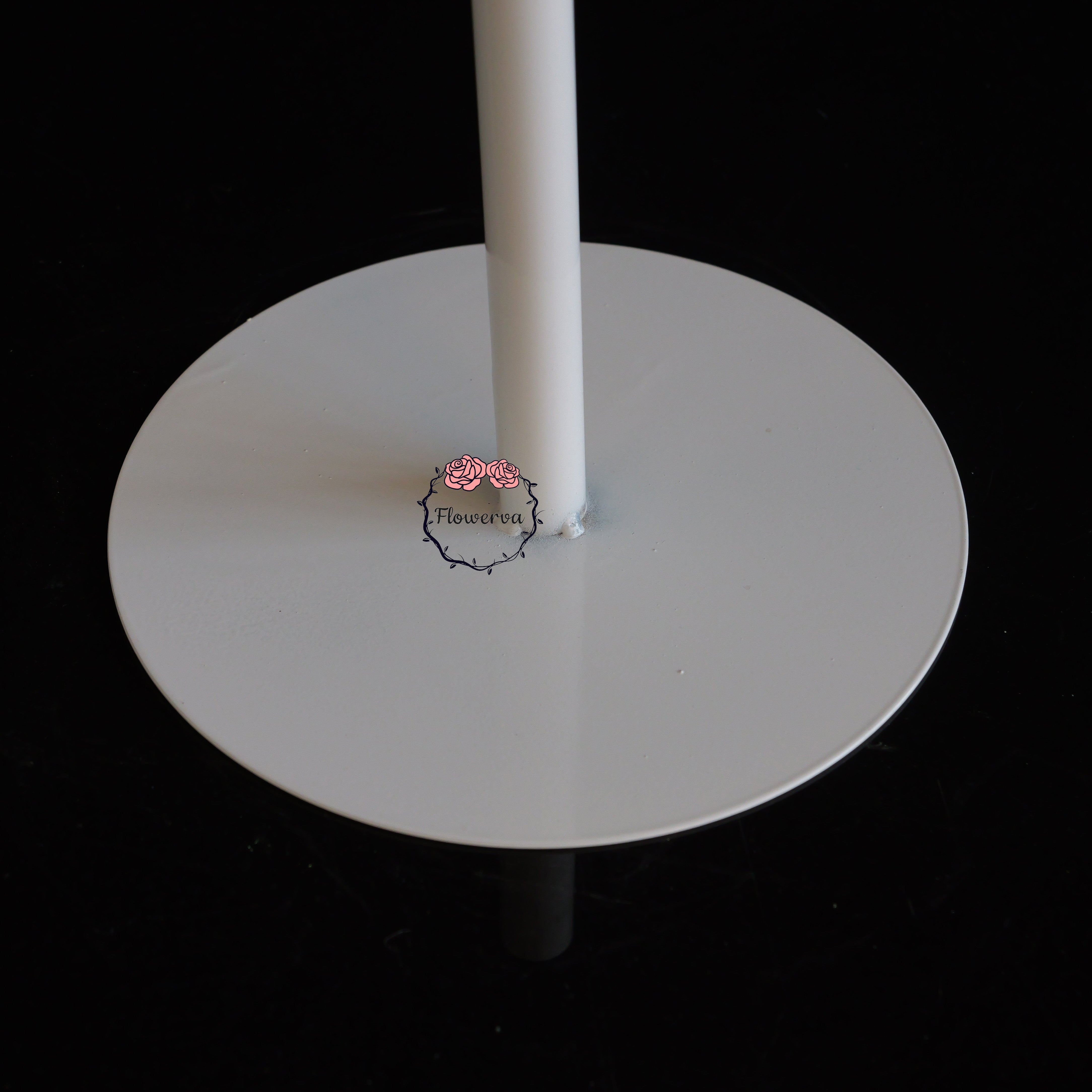 Flowerva Sturdy Matte White Base Stand