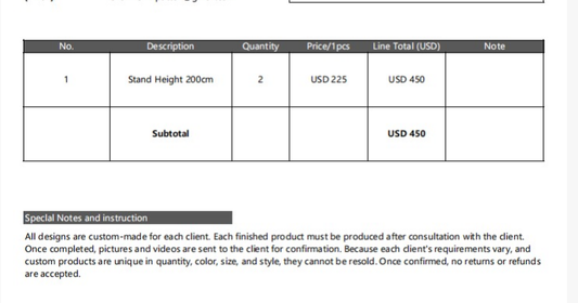 Flowerva Galvanized Metal Styling Stand height 200cm X 2