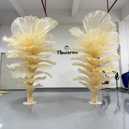 'Flowerva Crown of the Hall"Giant Light Luxury Blooming Floral Wedding Event Installation