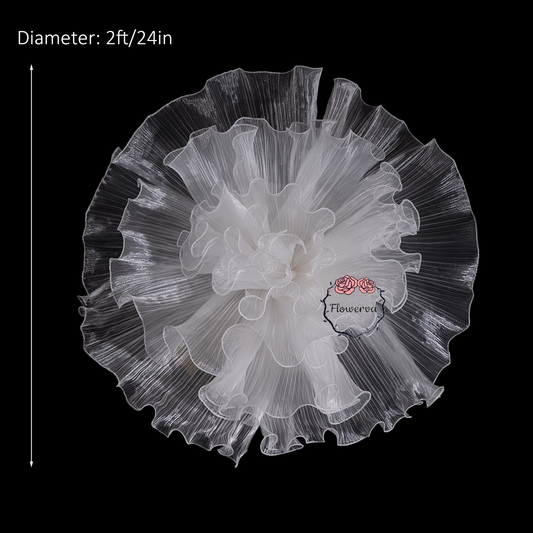 Flowerva – «grand Vase» blanc géant à faire soi-même, fleurs pour toujours, décoration d'arrière-plan pour fête de mariage