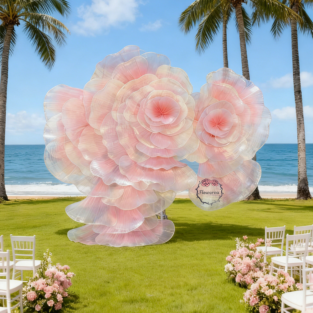 Flowerva Romantic Flower Art – Oversized 3D Petal Wedding Event Installation