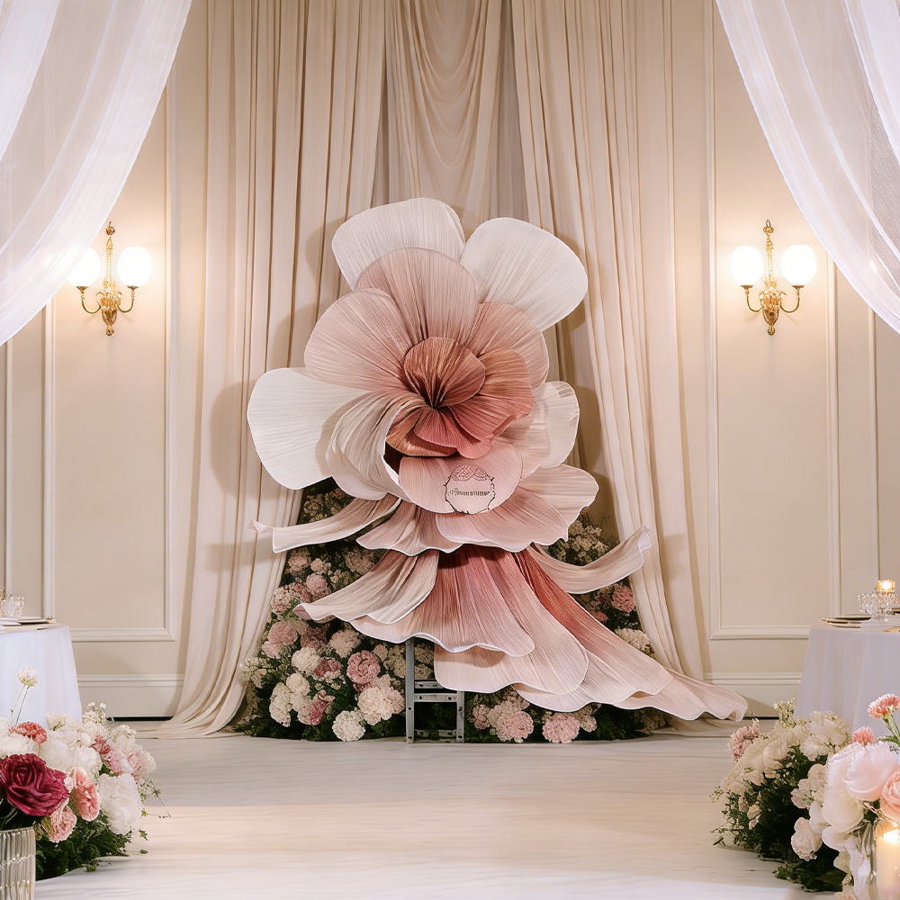 Floweroa Dunhuang Flying Apsaras Giant Floral Installation - Wedding Banquet Art Decor