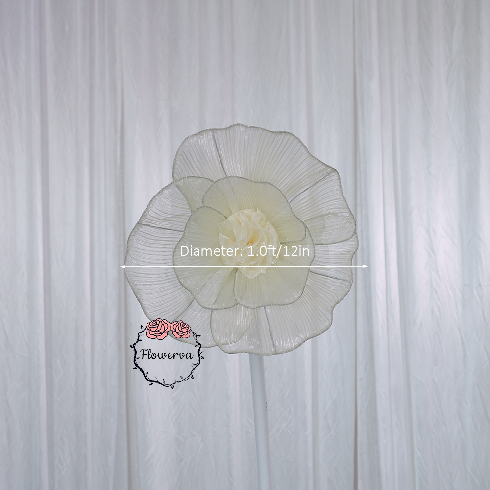 Flowerva Fabric Giant Flower Centerpiece Luxury Wedding & Event Decor