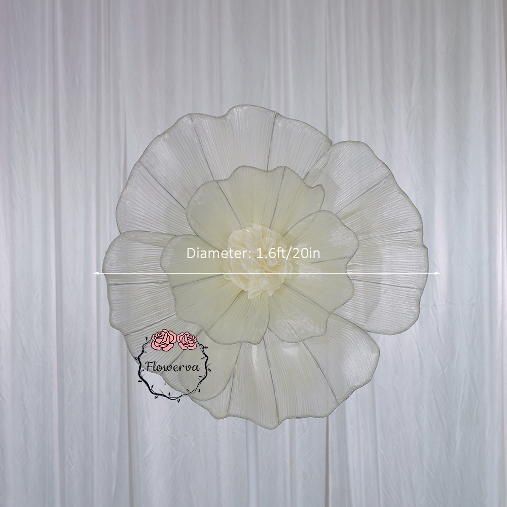 Flowerva Fabric Giant Flower Centerpiece Luxury Wedding & Event Decor
