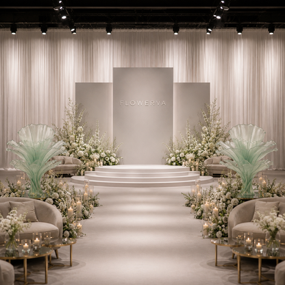 Flowerva Height Fabric Table Flower Wedding Decor(Without Flowers)