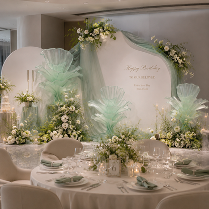Flowerva Height Fabric Table Flower Wedding Decor(Without Flowers)