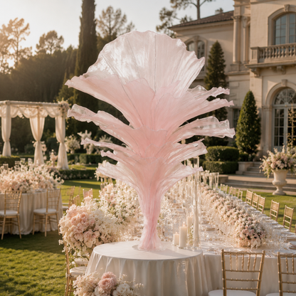 Flowerva Height Fabric Table Flower Wedding Decor(Without Flowers)