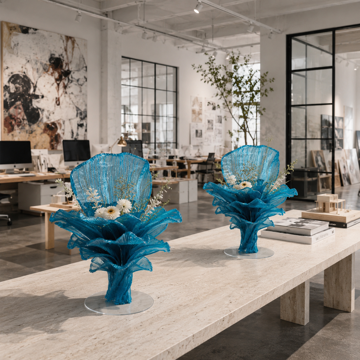 Flowerva Signature Sculptural Table Flower Ceremony Decor