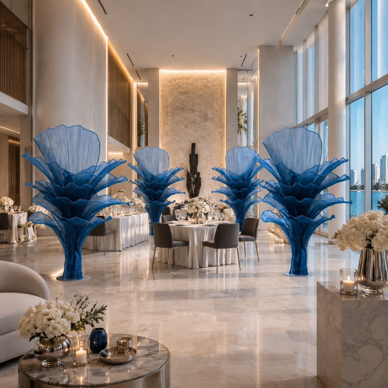 Elevated Flowerva "Ocean Love" Artistic Floral Installation