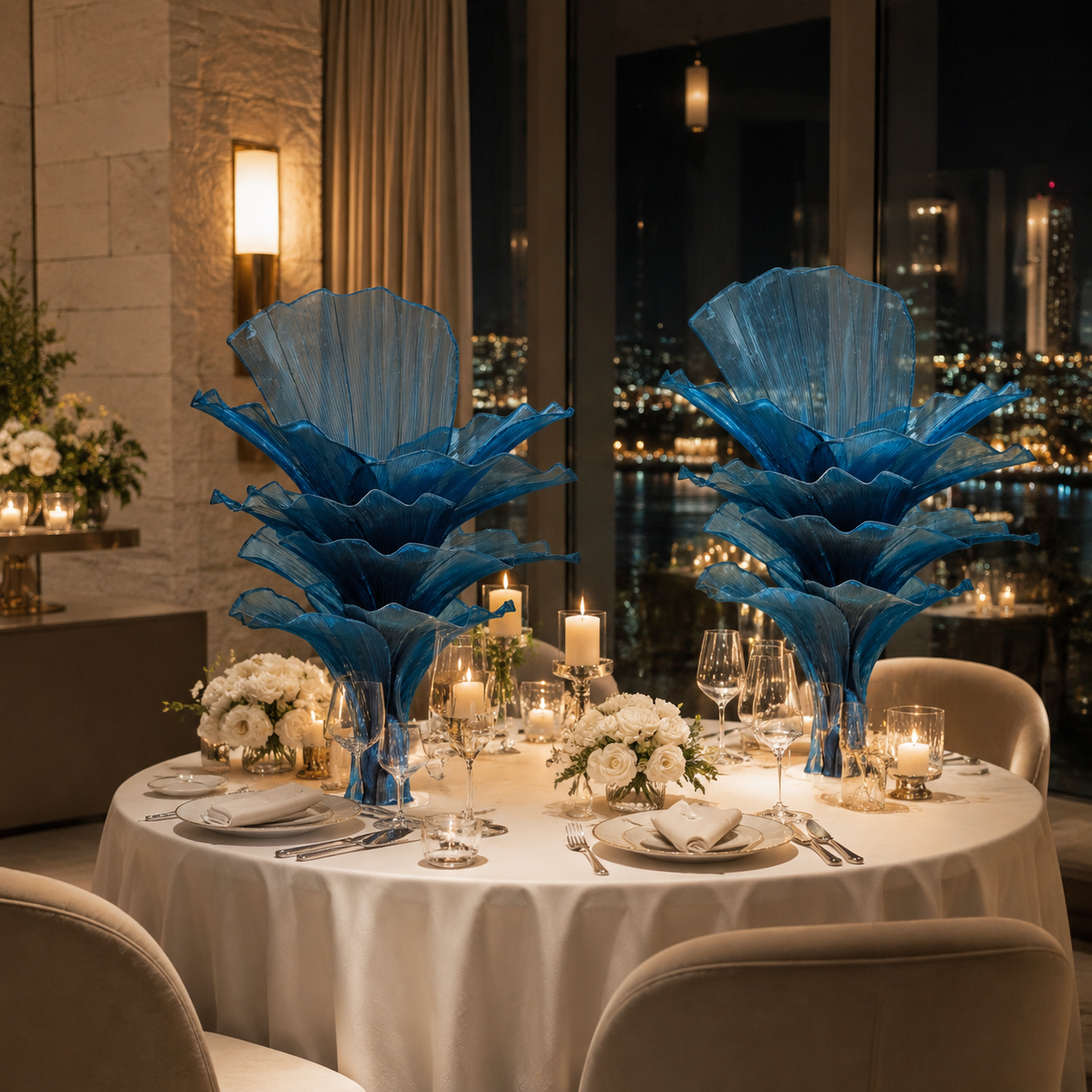 Flowerva "Ocean Love" Wedding Ceremony Deep Lake Blue
