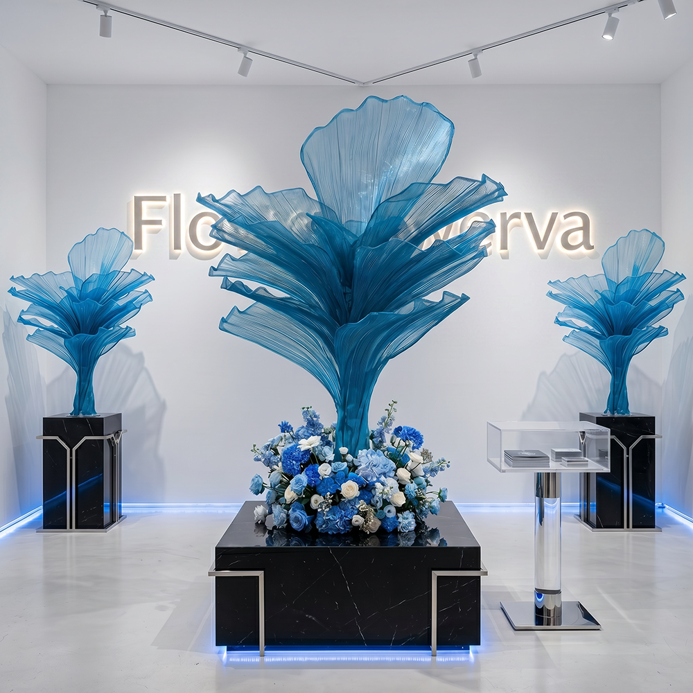 Flowerva Height Fabric Table Flower Wedding Decor(Without Flowers)