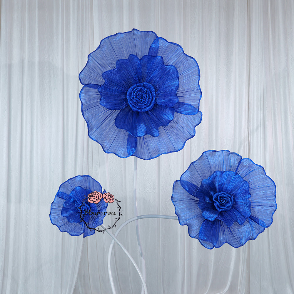 Flowerva Fabric Giant Flower Centerpiece Luxury Wedding & Event Decor