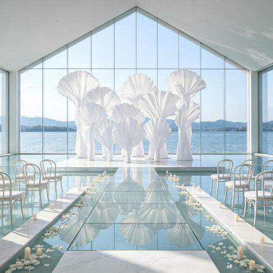Flowerva Aetherial Plume Wedding Decor