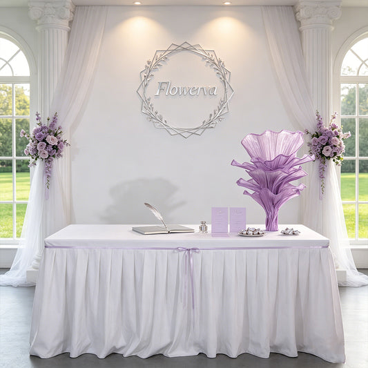 Flowerva Amethyst Wedding and Home Art Decoration