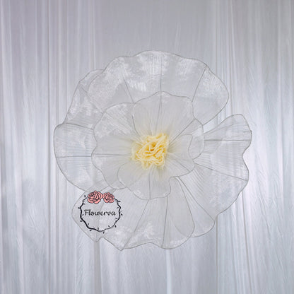 Flowerva Giant Tulle Flower Centerpiece Wedding & Event Decor