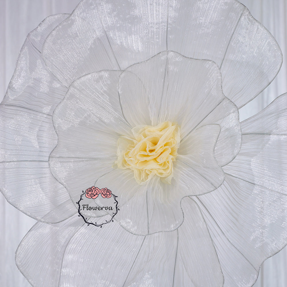 Flowerva Fabric Giant Flower Centerpiece Luxury Wedding & Event Decor