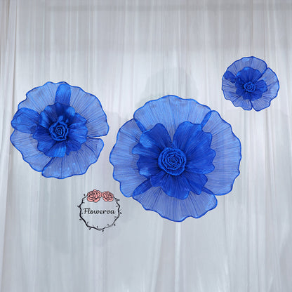 Flowerva Giant Tulle Flower Centerpiece Wedding & Event Decor