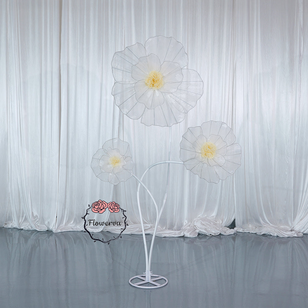 Flowerva Fabric Giant Flower Centerpiece Luxury Wedding & Event Decor