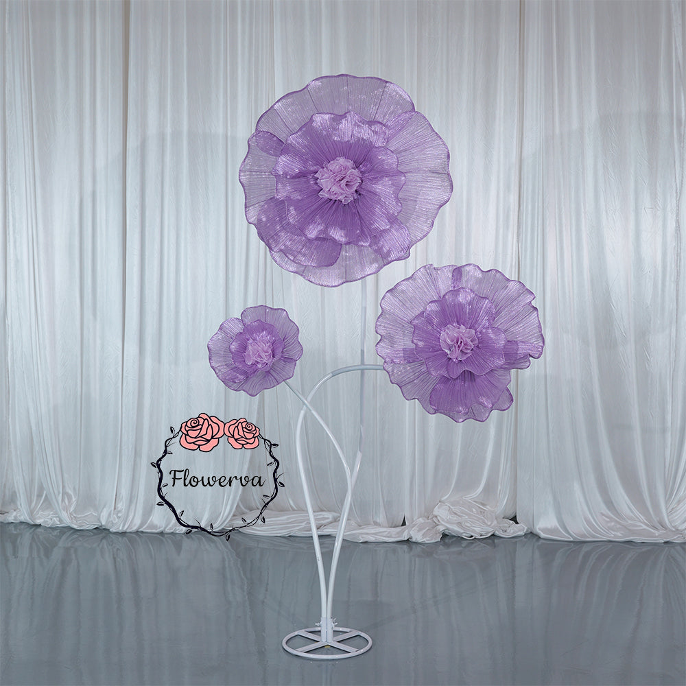 Flowerva Fabric Giant Flower Centerpiece Luxury Wedding & Event Decor