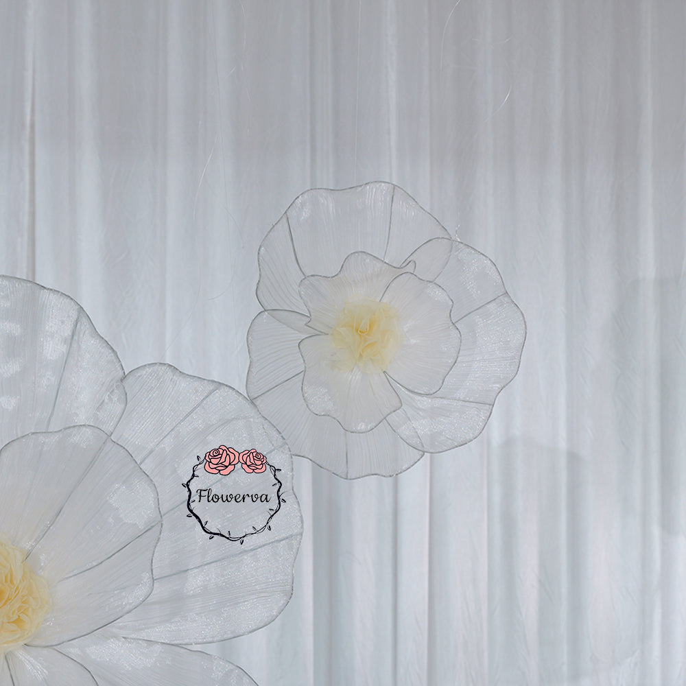 Flowerva Fabric Giant Flower Centerpiece Luxury Wedding & Event Decor