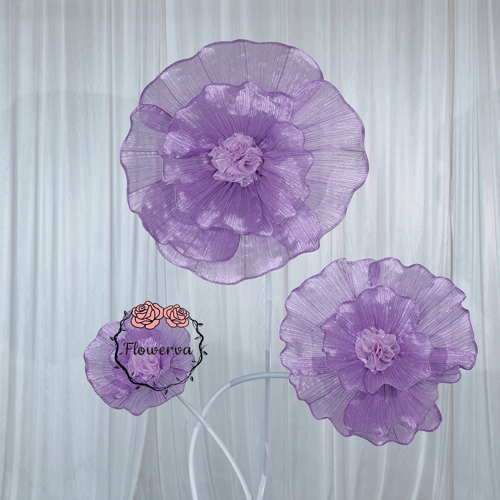 Flowerva Fabric Giant Flower Centerpiece Luxury Wedding & Event Decor