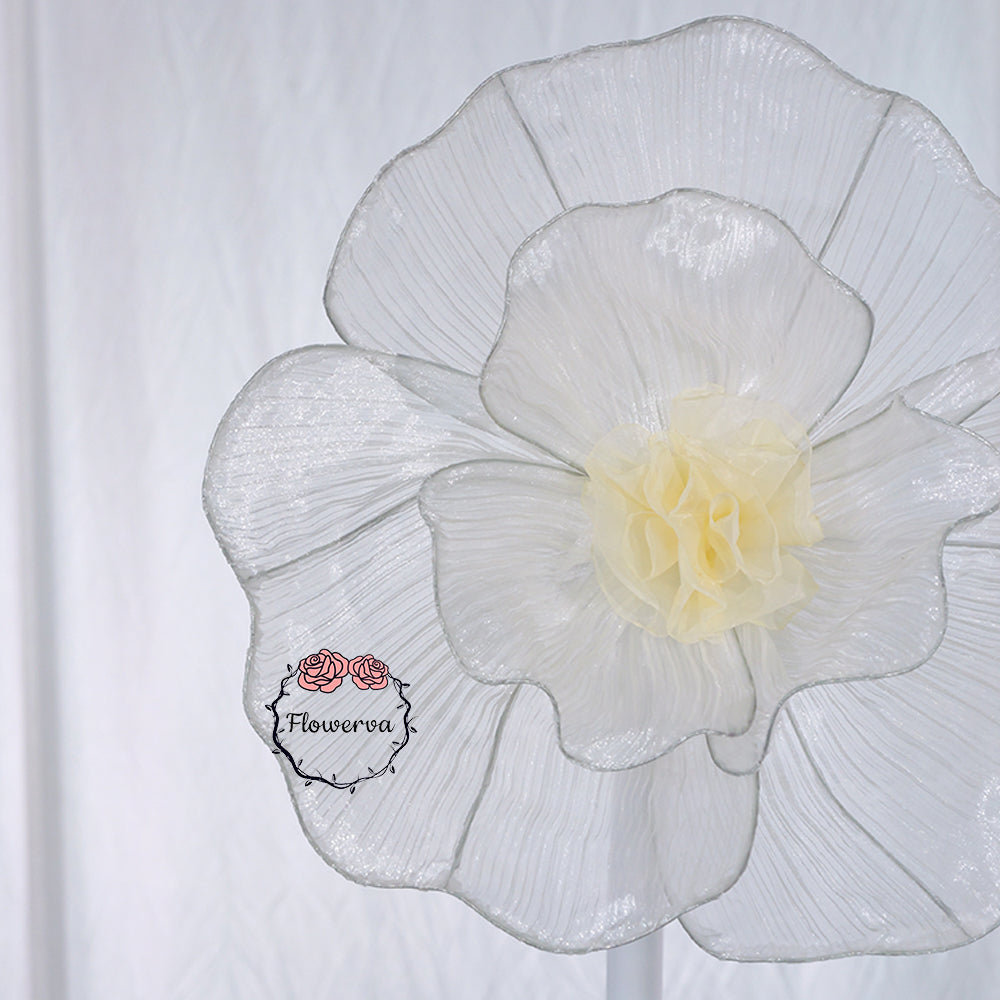 Flowerva Fabric Giant Flower Centerpiece Luxury Wedding & Event Decor