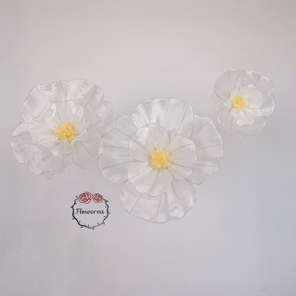 Flowerva Fabric Giant Flower Centerpiece Luxury Wedding & Event Decor