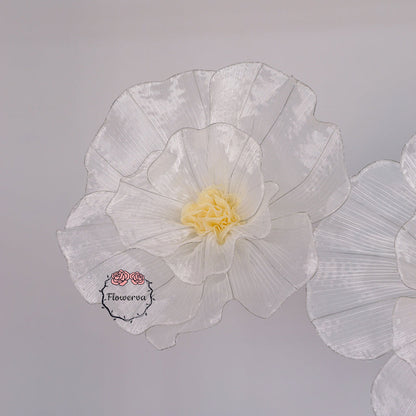 Flowerva Giant Tulle Flower Centerpiece Wedding & Event Decor