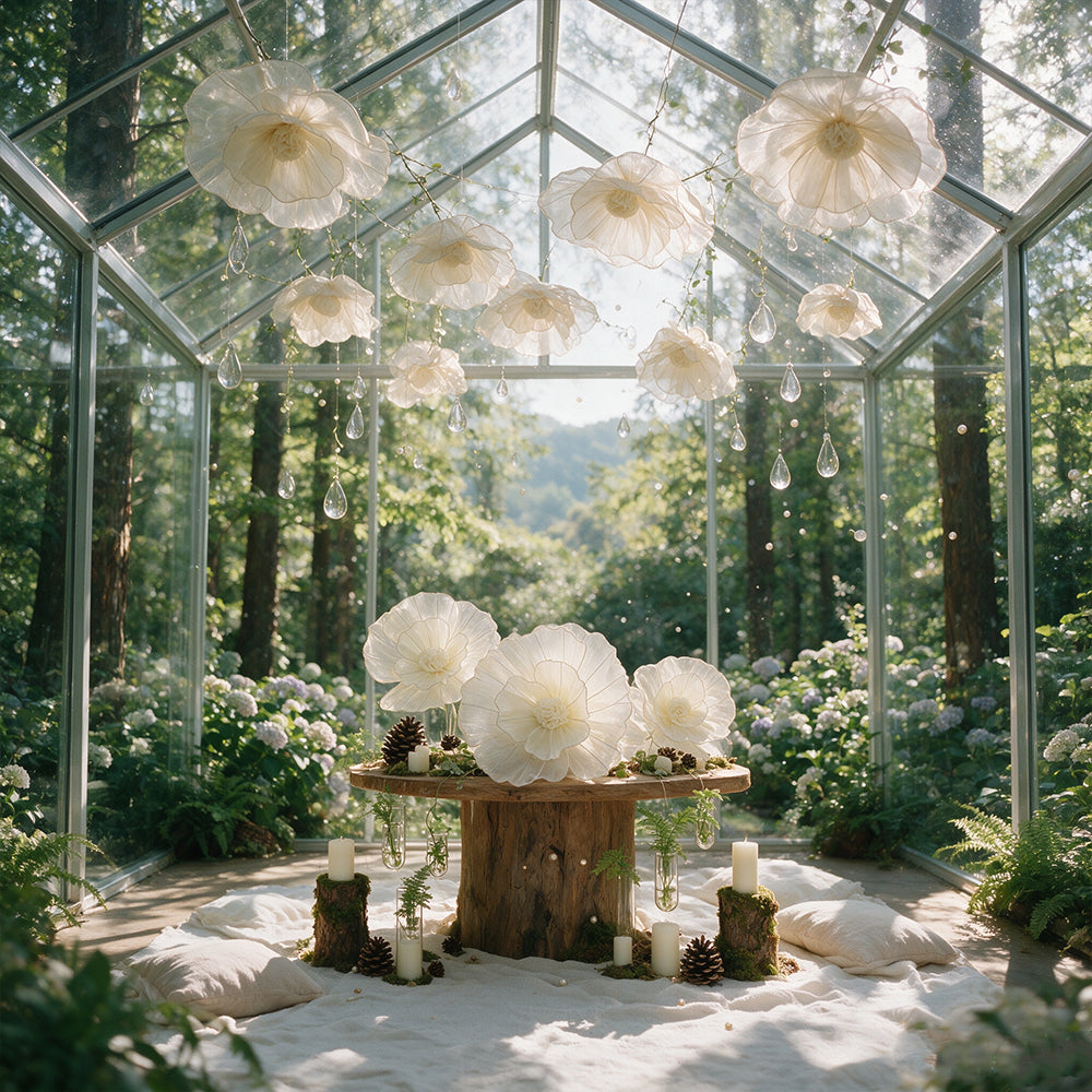Flowerva Fabric Giant Flower Centerpiece Luxury Wedding & Event Decor