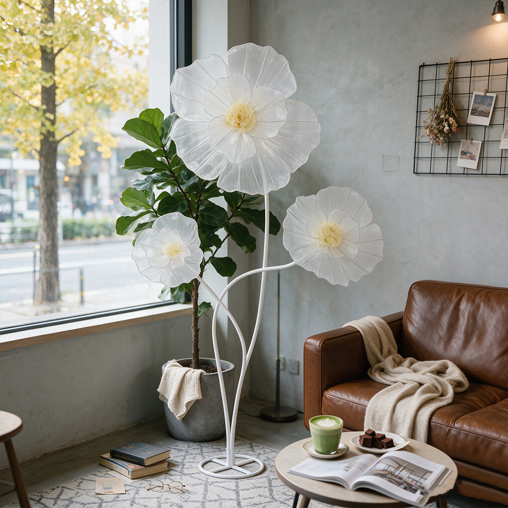 Flowerva Giant Tulle Flower Centerpiece Wedding & Event Decor