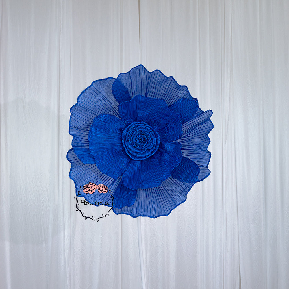 Flowerva Giant Tulle Flower Centerpiece Wedding Decor Blue Enchantress