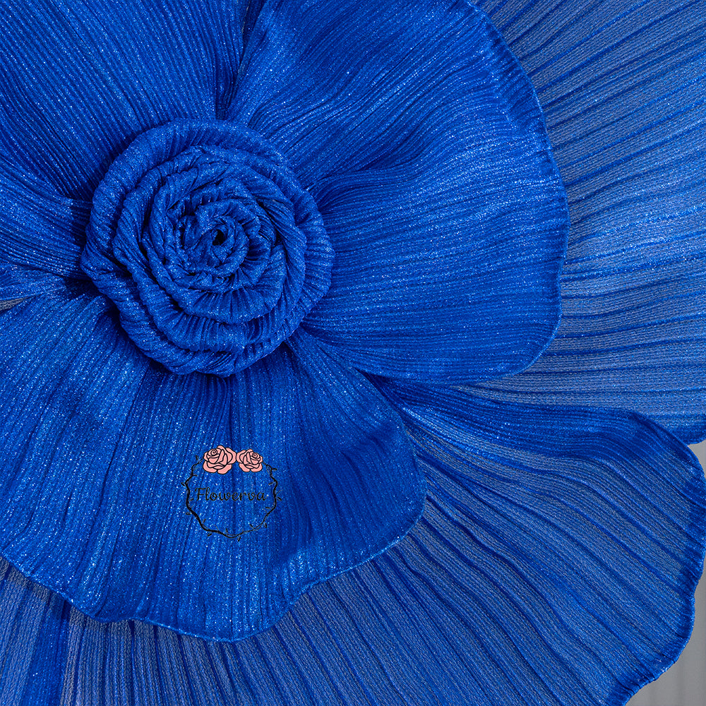 Flowerva Giant Tulle Flower Centerpiece Wedding Decor Blue Enchantress