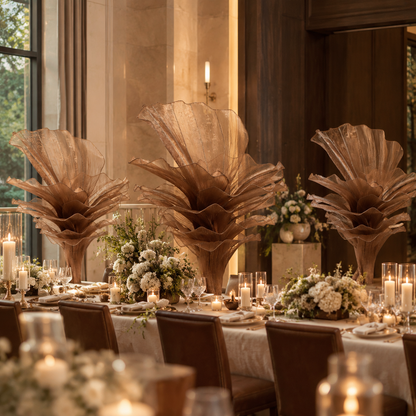 Flowerva Table Flower Wedding Ceremony Brown