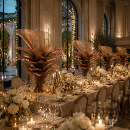 Flowerva Table Flower Wedding Ceremony Brown