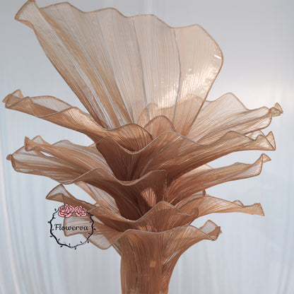 Flowerva Table Flower Wedding Decoration Brown